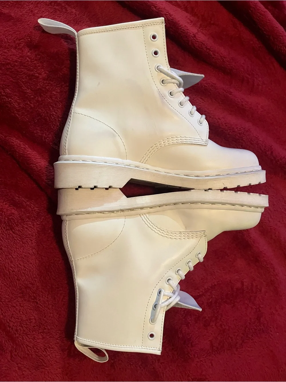Doc martins mono white rare edition. Sz 8 men / 9 women